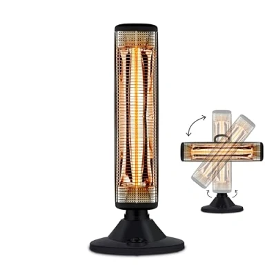 Immagine di Enders Florenz Heater Fungo Riscaldatore Elettrico per Patio Radiante a Infrarossi Stufa Elettrica Esterno Balcone, Terrazzo o Giardino Riscaldante Nero #4923