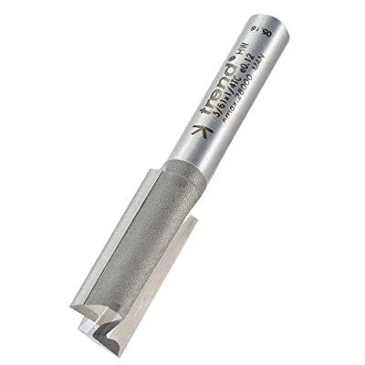 Immagine di Trend Professional Punta per fresa dritta con codolo da 1/4&quot;, ø 3/61 x 1/4TC, diametro 10 mm, lunghezza di taglio 25 due scanalature in carburo tungsteno