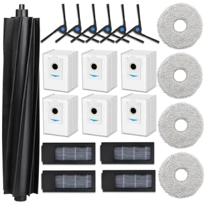 Immagine di AVAENZO Accessori per Ecovacs Deebot X2 Omni 1 spazzola principale rullo 4 panni filtri 6 laterale sacchetti aspirapolvere pezzi di ricambio