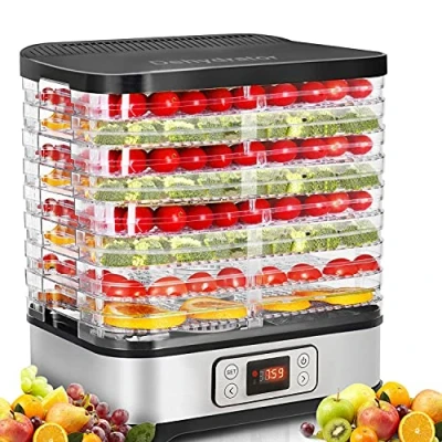 Immagine di COOCHEER Essiccatori per Alimenti, Temperatura Regolabile da 35 70℃, Essiccatore frutta e verdura (400W LCD)