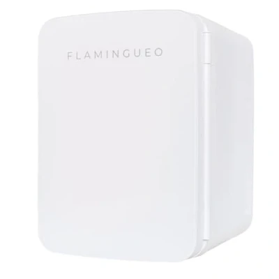 Immagine di Flamingueo Frigorifero Piccolo Mini Frigo 10L, 12V/220V, da Camera, Ufficio, Funzione Raffreddamento e Riscaldamento