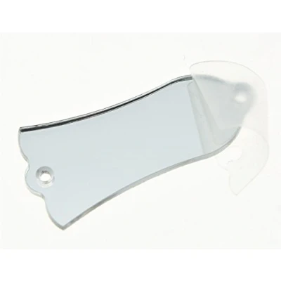 Immagine di KAISH Copertura in plastica a specchio per chitarra Les Pauls, 2 fori, colore: Argento