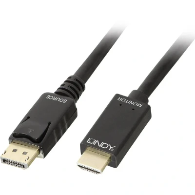 Immagine di LINDY Displayport / HDMI Cavo adattatore Spina DisplayPort, A 3.00 m Nero 36923