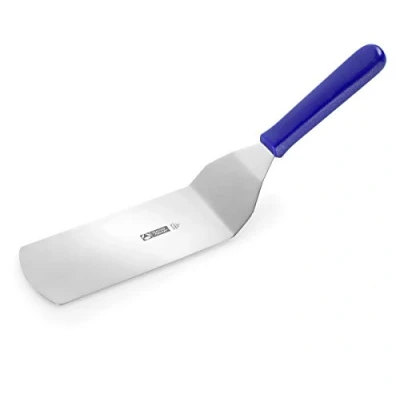 Immagine di Thermohauser 5000266817 Spatola in acciaio INOX, manico plastica blu, lunghezza utile lama 17 cm,