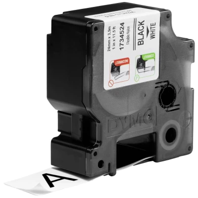 Immagine di DYMO 1734524 Cassetta nastro Colore Nastro: Bianco carattere: Nero 24 mm 3.5 m