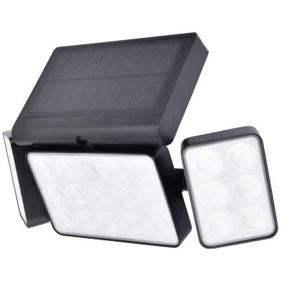 Immagine di Lutec Lampada solare da parete per esterno con rilevatore di movimento TUDA 6935502330 LED (monocolore) 13 W Nero