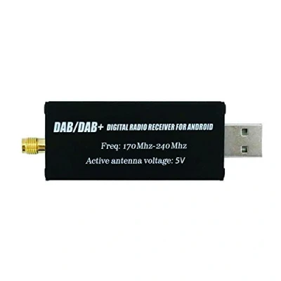 Immagine di DAB/DAB + USB Adattatore, XISEDO DAB Dongle in Macchina Ricevitore Radio Digitale 2.0 Stick con Antenna Auto per Android Autoradio