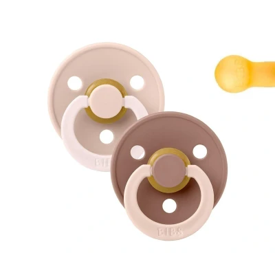 Immagine di 2 Succhietti BIBS Studio Colour Fusion Round Blush Woodchuck Mix