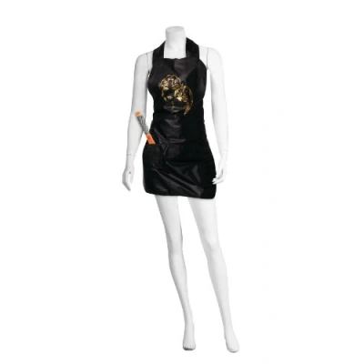 Immagine di Comair 3040187 Grembiule da colorare &quot;GOLD FACES&quot; con tasca applicata, colore: Nero
