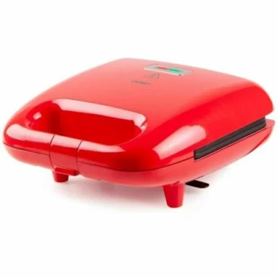 Immagine di DOMO Snack Party 5in1 Piastra per sandwich Custodia Cool Touch, Rivestimento antiaderente Rosso