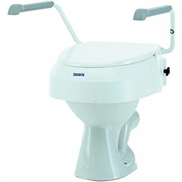 Immagine di Invacare, Aquatec 900, Rialzo per WC, Alzawater con braccioli e altezza regolabili, coperchio