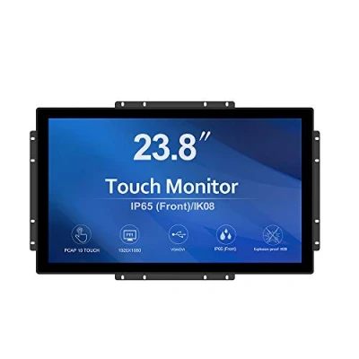 Immagine di GreenTouch 23.8 Pollice Monitor touchscreen 10 punti Open Frame PCAP Display touch industriale 16:9 TFT LCD