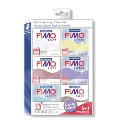 Immagine di Fimo Scatola di Colori Soft Candy 6 x 57 g / 8023 2