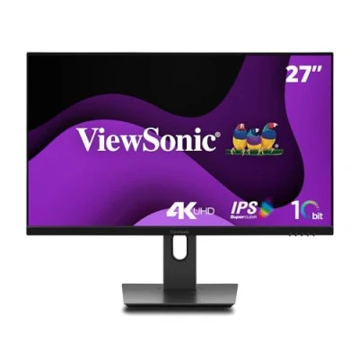 Immagine di ViewSonic Monitor IPS VG2762 4K 27&quot; 4K, HDMI x2, DisplayPort, antiriflesso, compatibile VESA, 10 bit, HDR10, ergonomico, Eye ProTech