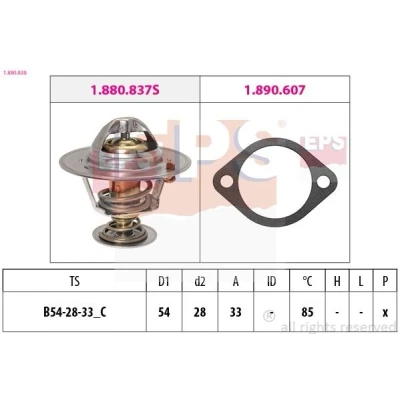 Immagine di FACET 7.8838 Termostato motore 85 54 Made in Italy OE Equivalent con guarnizione HYUNDAI: Getz, Matrix, ACCENT 3 Stufenheck, KIA: Picanto I