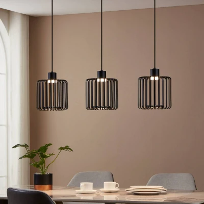 Immagine di EGLO connect Lampada LED a sospensione Ginestrone Z, 3 luci, nero