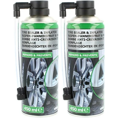 Immagine di com four® 2X Spray per Foratura Pneumatici Set di Auto e Moto Kit Riparazione Guarnizione