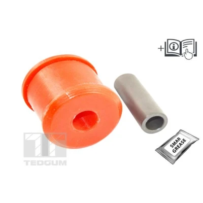 Immagine di TEDGUM TED30599 Silent Block con tappo grasso, istruzioni montaggio Assale anteriore inferiore, anteriore, bilaterale PU (Poliuretano)