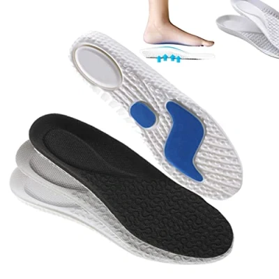 Immagine di BounceBoost Insoles Shock Absorption Arch Support Inserts Running Shoes Replacement for Men Women (43 44,3Pcs)
