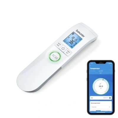 Immagine di Beurer Ft 95 Bluetooth Termometro senza Contatto a Raggi Infrarossi, Facile Monitoraggio dei Dati su Smartphone Tramite App