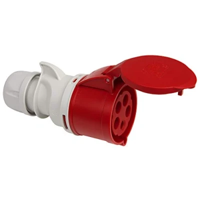 Immagine di Kopp 182600009, Raccordo CEE, 5 poli, 32 A, 400 V, colore: Rosso