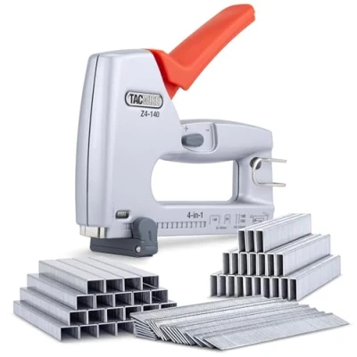 Immagine di TACWISE 1764 Z4 140 Graffatrice/Chiodatrice 4 in 1 Professionale Metallo con 4000 Punti e 2000 Chiodi, Utilizza Tipo 91, Chiodi 18G senza Testa 180