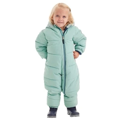 Immagine di firstinstinct by killtec bambini Tuta/tuta da neve in look piumino con cappuccio FIOW 32 MNS ONPC, steel mint, 110, 38897 000