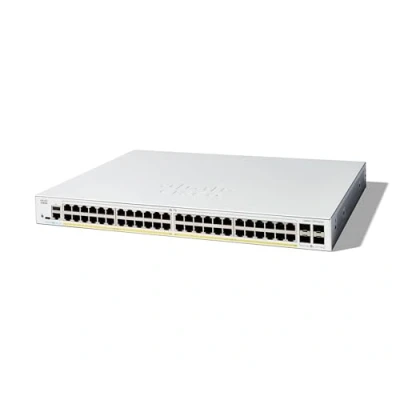Immagine di Cisco Catalyst 1300 48P 4X Managed Switch, 48 porte GE, PoE, 4 SFP+ 10GE, protezione limitata a vita (C1300 4X)