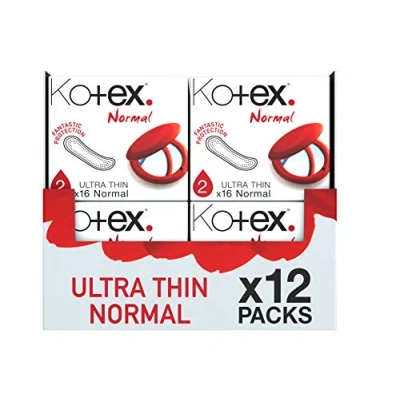 Immagine di 12 x asciugamani sanitari Kotex ultra sottili 16