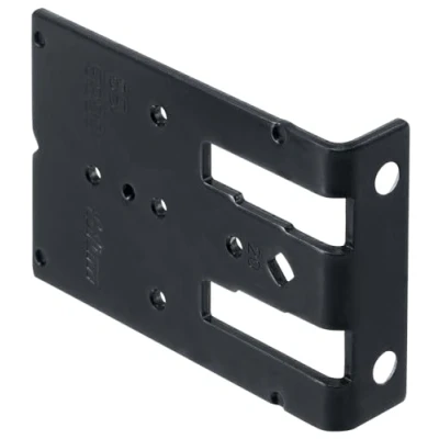 Immagine di Blum angolo di arresto per la lavorazione, zincato, nero, BLUMOTION, piastre montaggio MODUL, Tip ON porte,