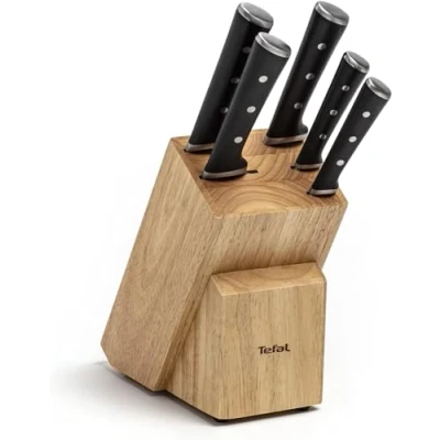 Immagine di UN JUEGO DE 5 CUCHILLOS EN EL BLOQUE TEFAL ICE FORCE K232S5