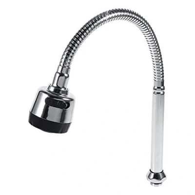 Immagine di Rubinetto per lavello da cucina, in acciaio inox 304 con beccuccio girevole cucina Raccordi tubi Connessione a maniglia singola (1psc)