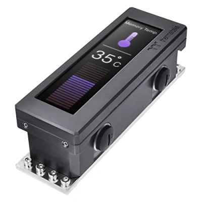 Immagine di Thermaltake Pacific A2 Ultra Memory Water Block Arbeitsspeicher Kühler 3.9&quot; LCD Display PC Watercooling