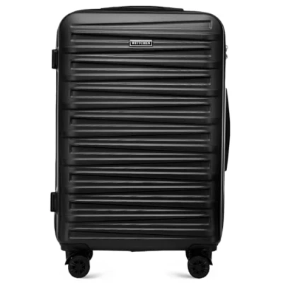 Immagine di WITTCHEN Skyspeed Line Valigia media rigida con ruote in ABS Trolley medio da viaggio Serratura a combinazione Manico telescopico 4 Nero