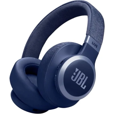 Immagine di JBL Live 770NC Cuffie Over Ear Bluetooth Wireless, con Cancellazione Adattiva del Rumore, SmartAmbient, Personi Fi 2.0, Surround, Connessione Multipoint, fino a 65 Ore di Autonomia, Blu