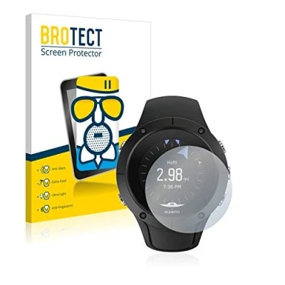 Immagine di brotect Pellicola Vetro Opaca per Suunto Spartan Trainer Wrist HR Protezione Schermo [Anti Riflesso, Durezza 9H]