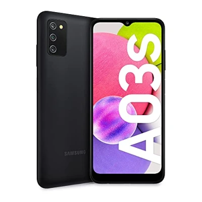 Immagine di Samsung Galaxy A03s Smartphone Android, Display Infinity V HD+ da 6,5 Pollici, 3 GB di RAM e 32 Memoria Interna Espandibile, Batteria 5.000 mAh, Nero [Versione Italiana]