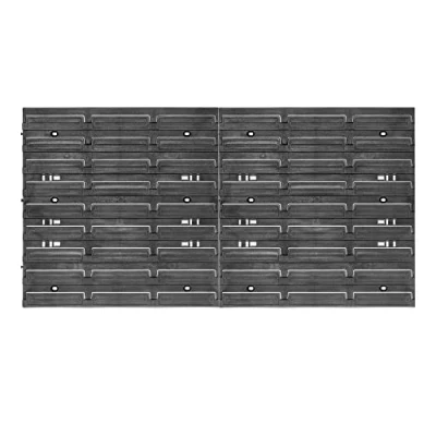 Immagine di KADAX parete degli attrezzi, sistema di stoccaggio in plastica PP, scaffalatura da diverse dimensioni, mensola officina con cassette e supporti per attrezzi (78 x 39 cm)