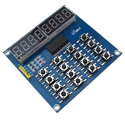 Immagine di TM1638 Digitale 8 bit LED Tastiera Scansione e Modulo Display Tubo