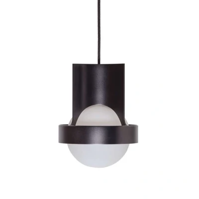 Immagine di Lampada a sospensione Tala Loop Large, alluminio, globo LED, grigio scuro