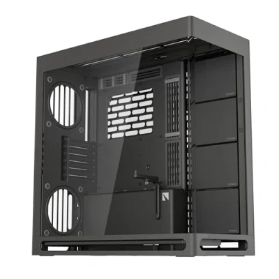 Immagine di HAVN HS 420 Dual Chamber ATX Mid Tower PC Case Nero Design ibrido, 11 ventole da 140 mm e 3 supporti radiatore mm, gestione cavi SimpliCable, vetro temperato, hub ventola PWM