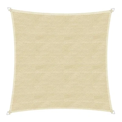 Immagine di Windhager Capri 10754 Isoscel, Tenda a Vela Quadrata, 5 x m, Protezione Solare per Giardino e terrazza, Resistente ai Raggi UV alle intemperie, Colore: Champagne