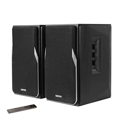 Immagine di Edifier R1380DB Nero Altoparlanti Studio Libreria Attivi, Telecomando IR, Bluetooth 5.1 APTX, Ingressi RCA, Presa Ottica e Coassiale, Amplificatore Integrato, 42W RMS