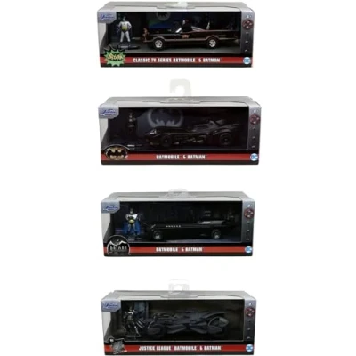Immagine di Jada Toys Batmobile Macchina Giocattolo, Personaggio Batman Die Cast, Scala 1:32, Colore: Nero, 253213006