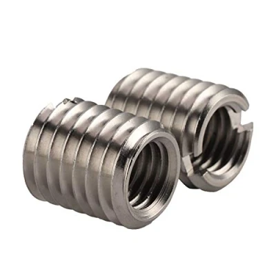 Immagine di Inserire il dado scanalato, filettatura in acciaio inossidabile di riduzione 10 pezzi 16 mm femmina M10x1,5 maschio M14x2
