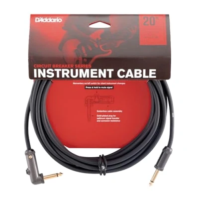 Immagine di D&#039;Addario PW AGRA 20 Cavo per Strumenti Planet Waves Circuit Breaker, Angolo Retto, 6 m