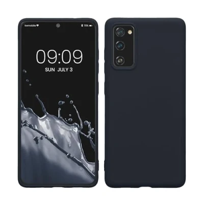 Immagine di kwmobile Custodia Compatibile con Samsung Galaxy S20 FE Cover Back Case per Smartphone in Silicone TPU Protezione Gommata blu scuro