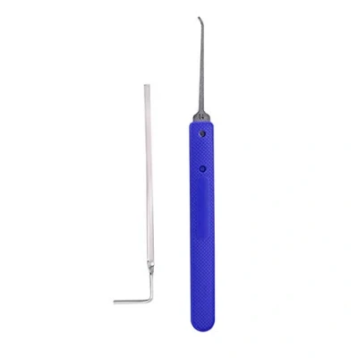 Immagine di Loboo Idea Set di grimaldelli Praxis, 2 pezzi professionali in acciaio inossidabile a doppio spessore, kit strumenti per scimmietta fabbro multitool tascabile Lockpick e principianti