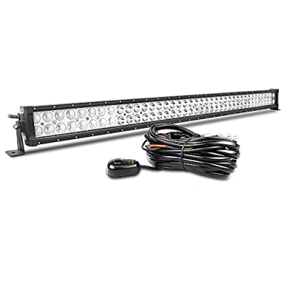 Immagine di Willpower Barra LED Fuoristrada Luce a 107cm 240W Combinazione di Fascio Spot e Inondazione 12V 24V Con Cablaggio Fari Luci da Lavoro per Trattore Auto Camion Barca 4x4 ATV