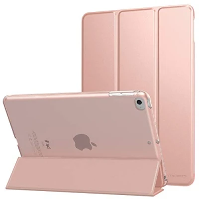 Immagine di MoKo Custodia Protettiva Compatibile con New iPad Mini 5th Generation 7.9&quot; 2019 / 4 2015, Case Leggero e Sottile, Semi trasparente, Auto Sveglia/Sonno, Cover Oro Rosa